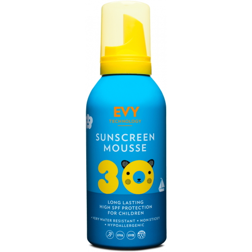 EVY Sunscreen Mousse Kids SPF 30 - Opaľovacia Pena pre Deti SPF 30 (150ml)