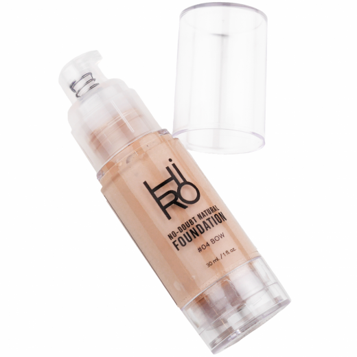 HIRO COSMETICS NO DOUBT - Prírodný Tekutý Makeup s Hodvábnym Finishom - 04 BOW 30ml