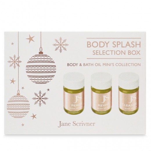 Jane Scrivner Body Splash Mini's Selection Box – Set mini telových a kúpeľných olejov v 3 jedinečných vôňach