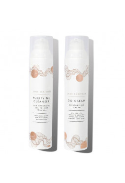 JANE SCRIVNER - Capsule Skincare Routine - Set Čistiaci gél a Ochranný hydratačný krém
