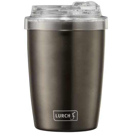 LURCH - Izolačný hrnček Coffee-To-Go 0,3 l s priehľadným viečkom Anthracite